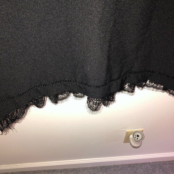 Karl Lagerfeld Cut Out Lace Trimmed Dress - Picture 4 of 6